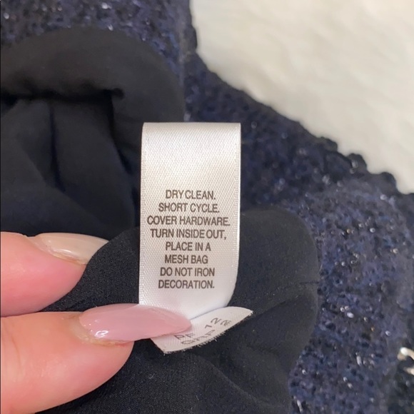 St. John Couture navy and black tweed jacket - Picture 9 of 14